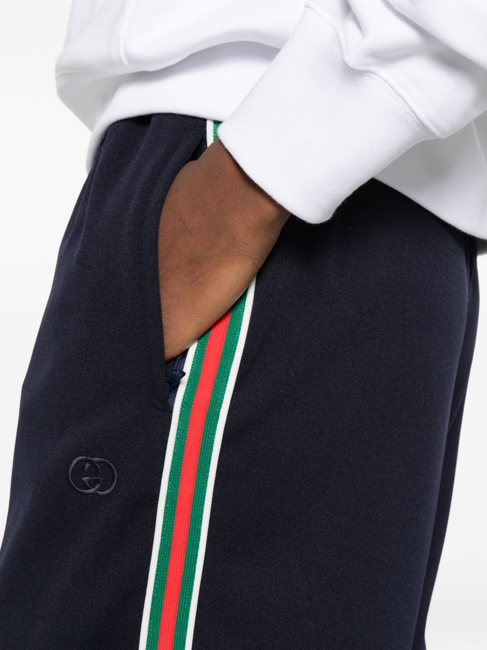 Gucci Trousers Blue Polyester