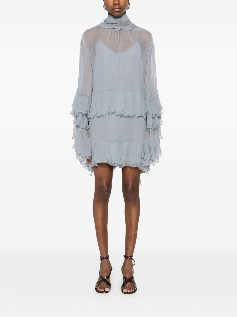 Chloè Dresses Clear Blue Silk