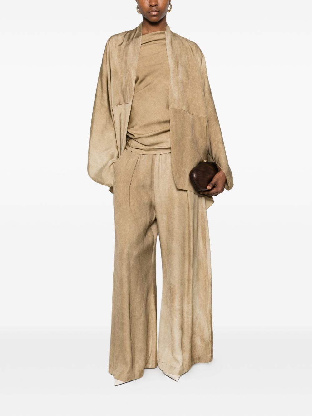 Cortana Jackets Brown Lyocel Modal