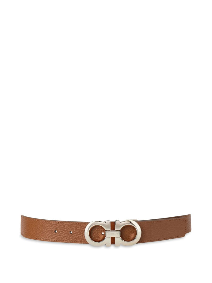 Ferragamo Belts Beige Calf Leather100 %