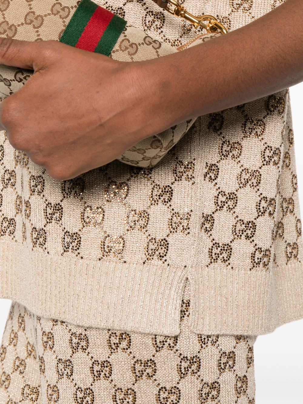 Gucci Sweaters Beige Wool Mix