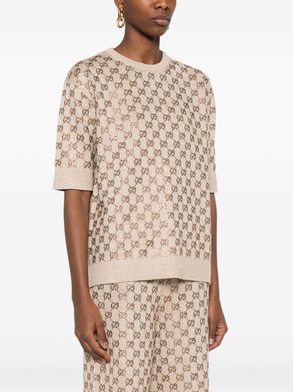 Gucci Sweaters Beige Wool Mix