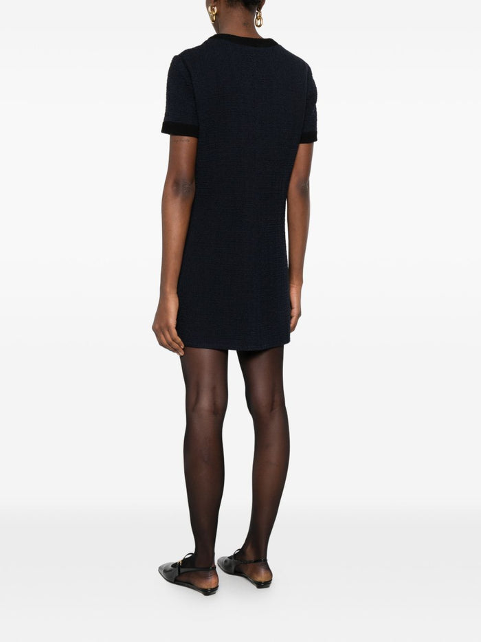 Gucci Dresses Blue Wool Mix