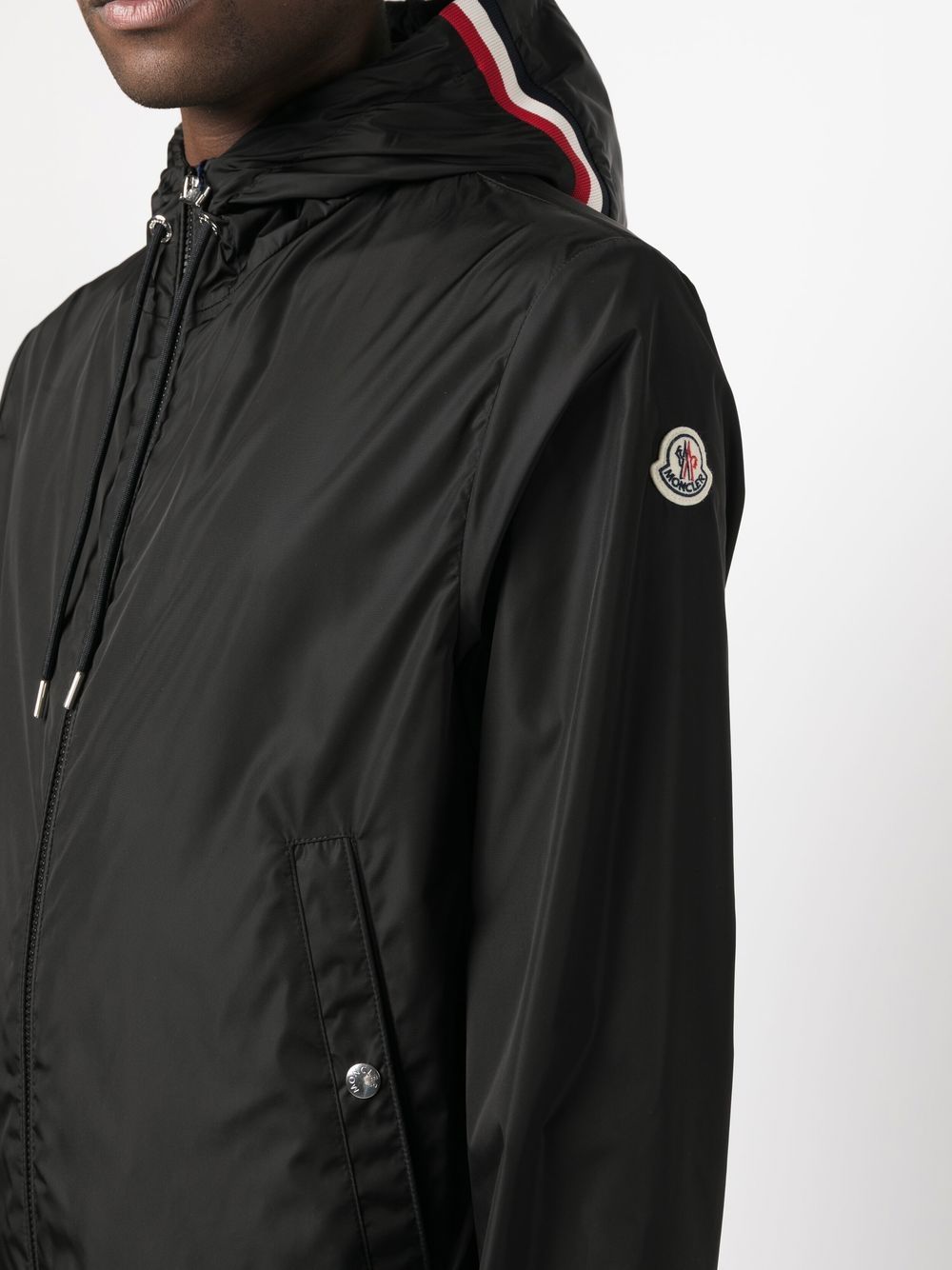 Moncler Coats Black Polyamide