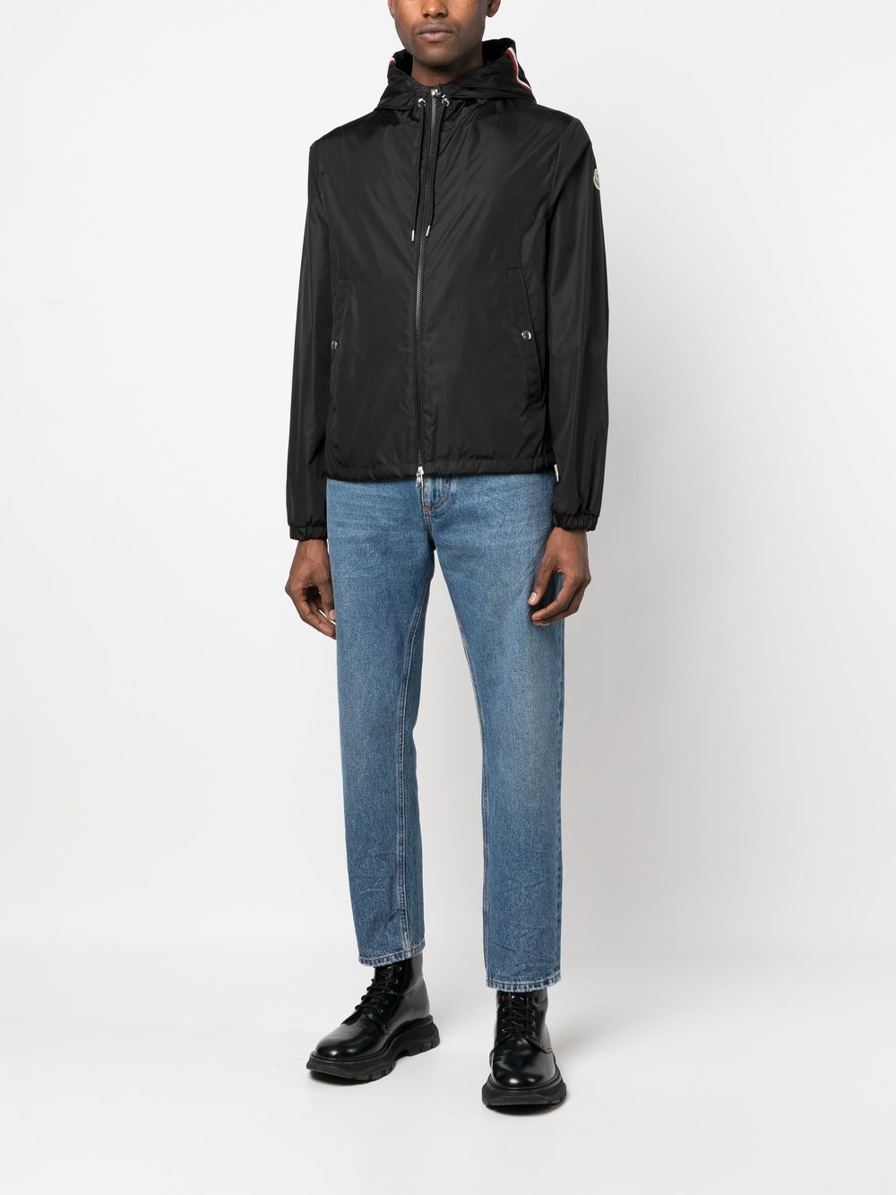 Moncler Coats Black Polyamide