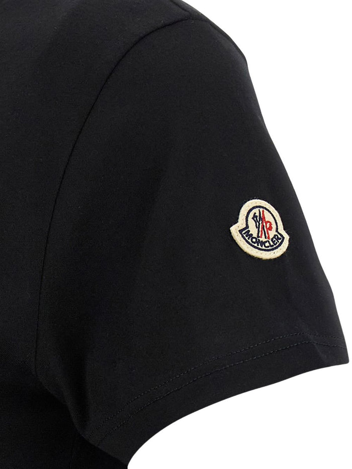Moncler T-shirts and Polos Black Cotton