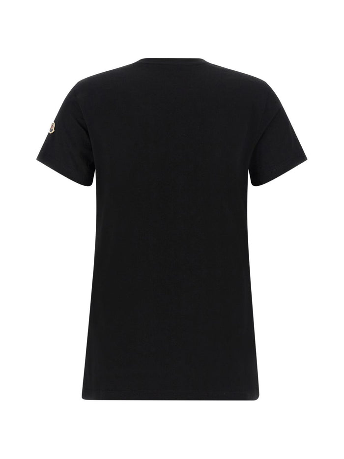 Moncler T-shirts and Polos Black Cotton