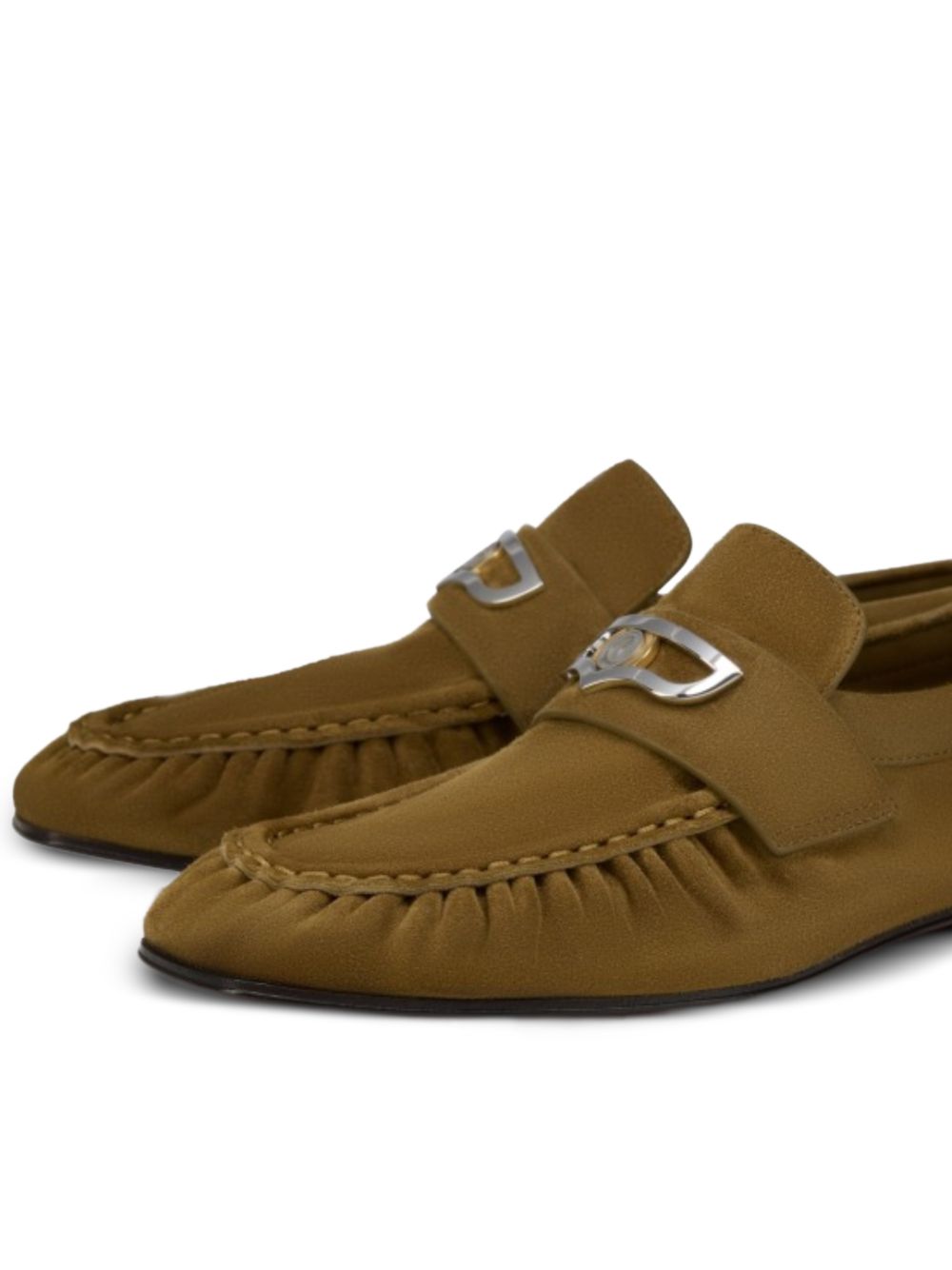 Christian Louboutin Flat shoes Brown Calf Suede