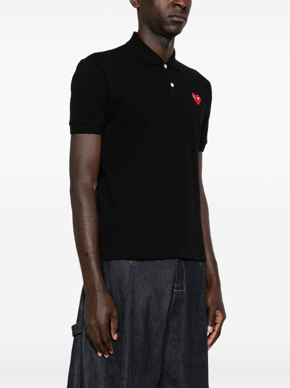 Comme des Garcons T-shirts and Polos Black Cotton