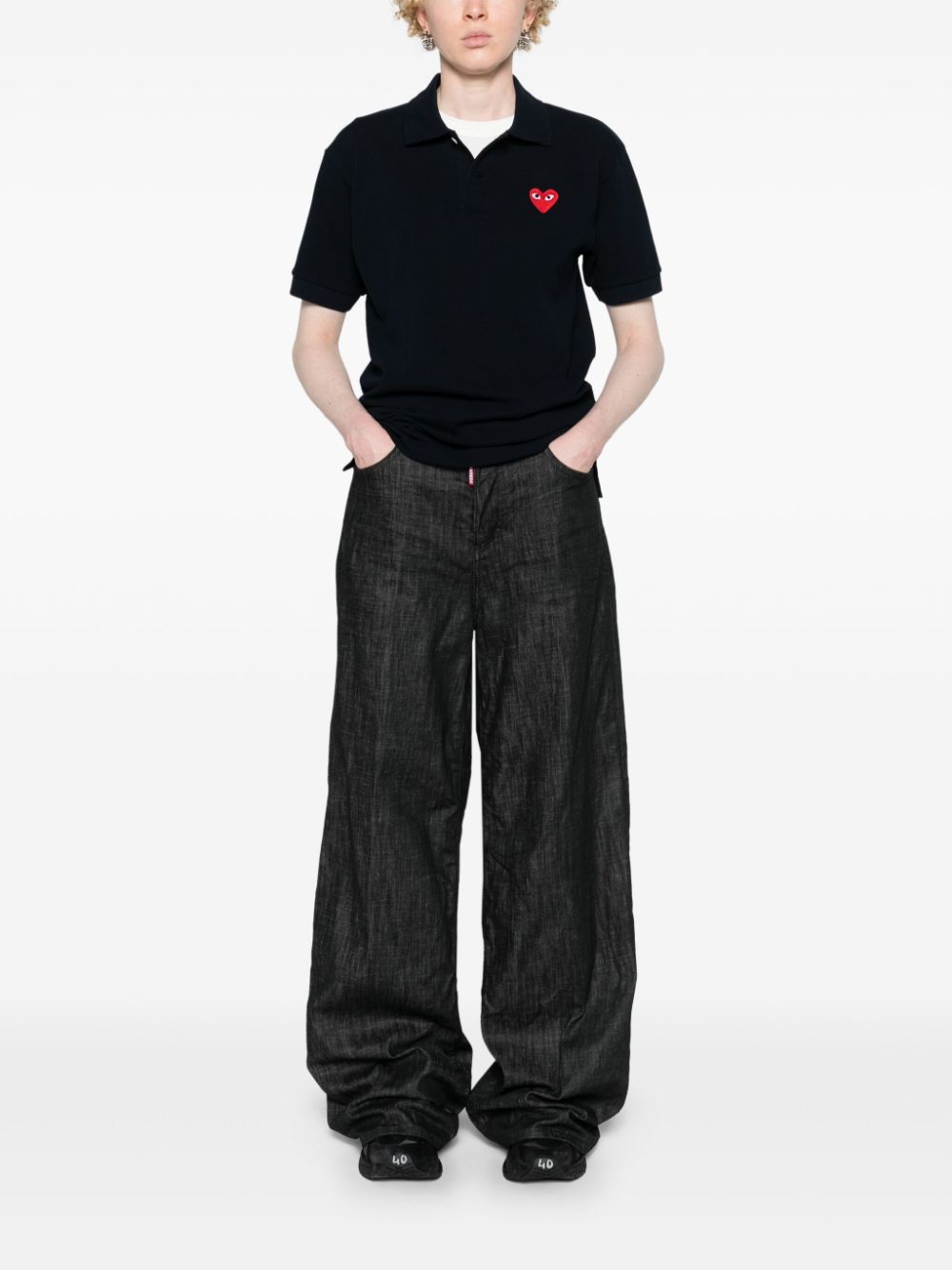 Comme des Garcons T-shirts and Polos Blue Cotton