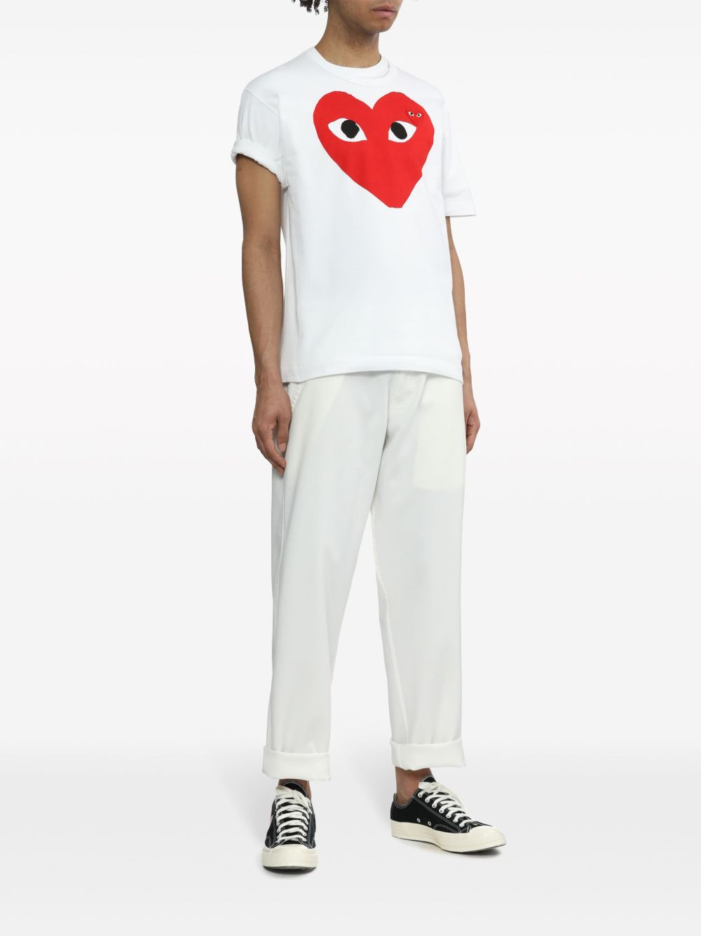 Comme des Garcons T-shirts and Polos White Cotton