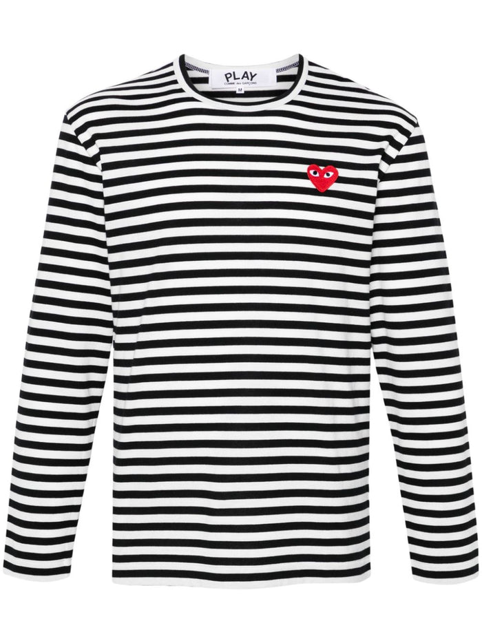 Comme des Garcons T-shirts and Polos Black Cotton