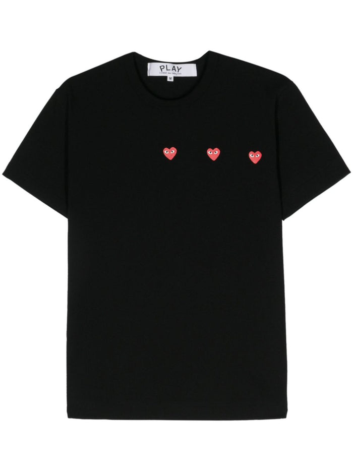 Comme des Garcons T-shirts and Polos Black Cotton