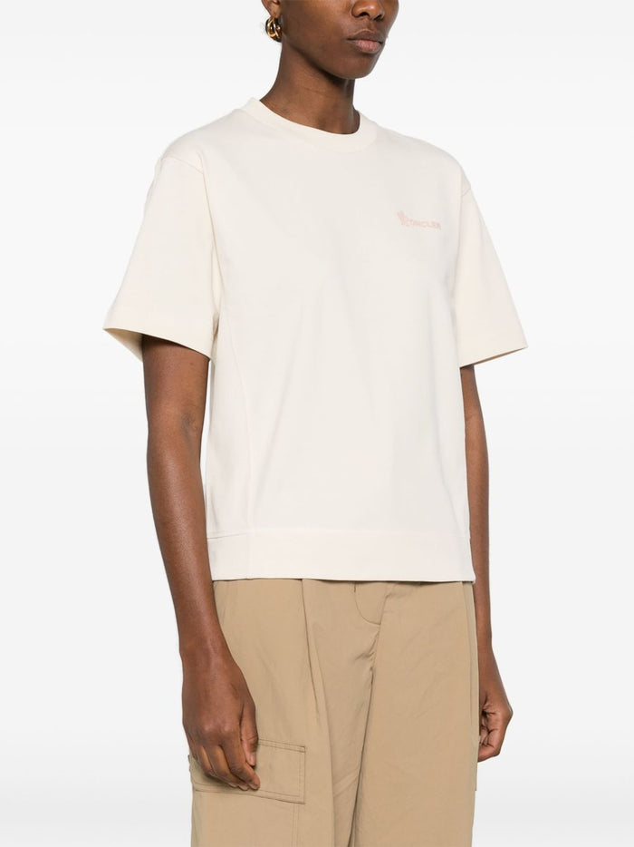 MONCLER GRENOBLE T-shirts and Polos White Cotton