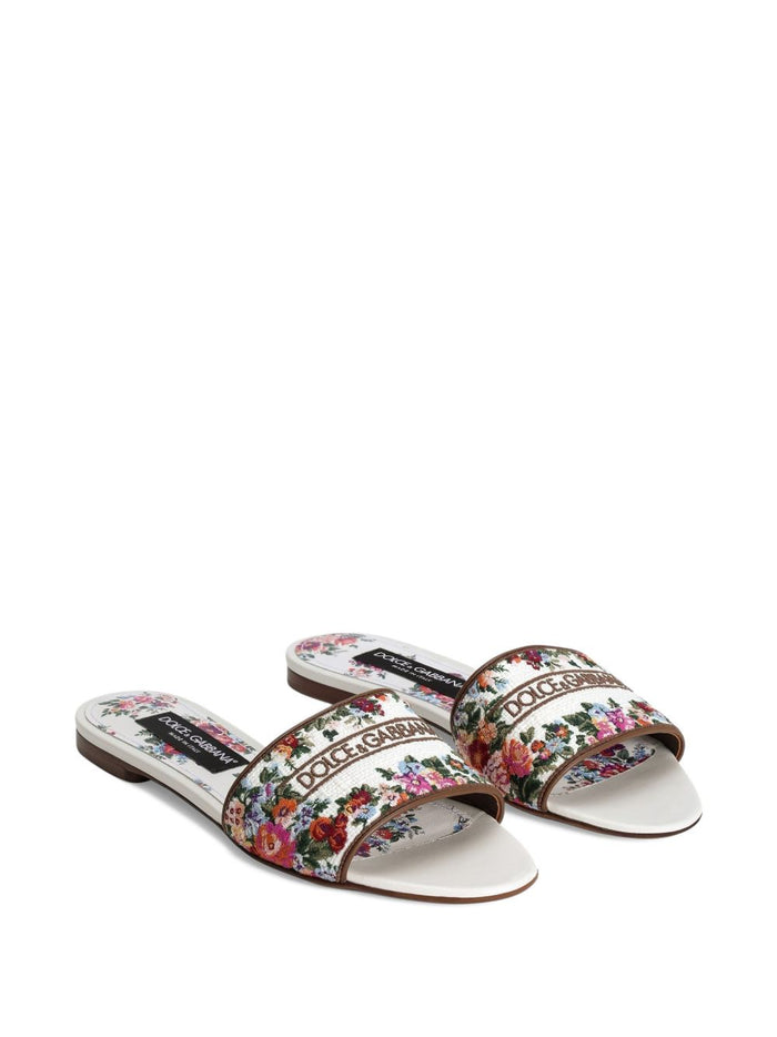 Dolce & Gabbana Sandals Pink Calf Laether
