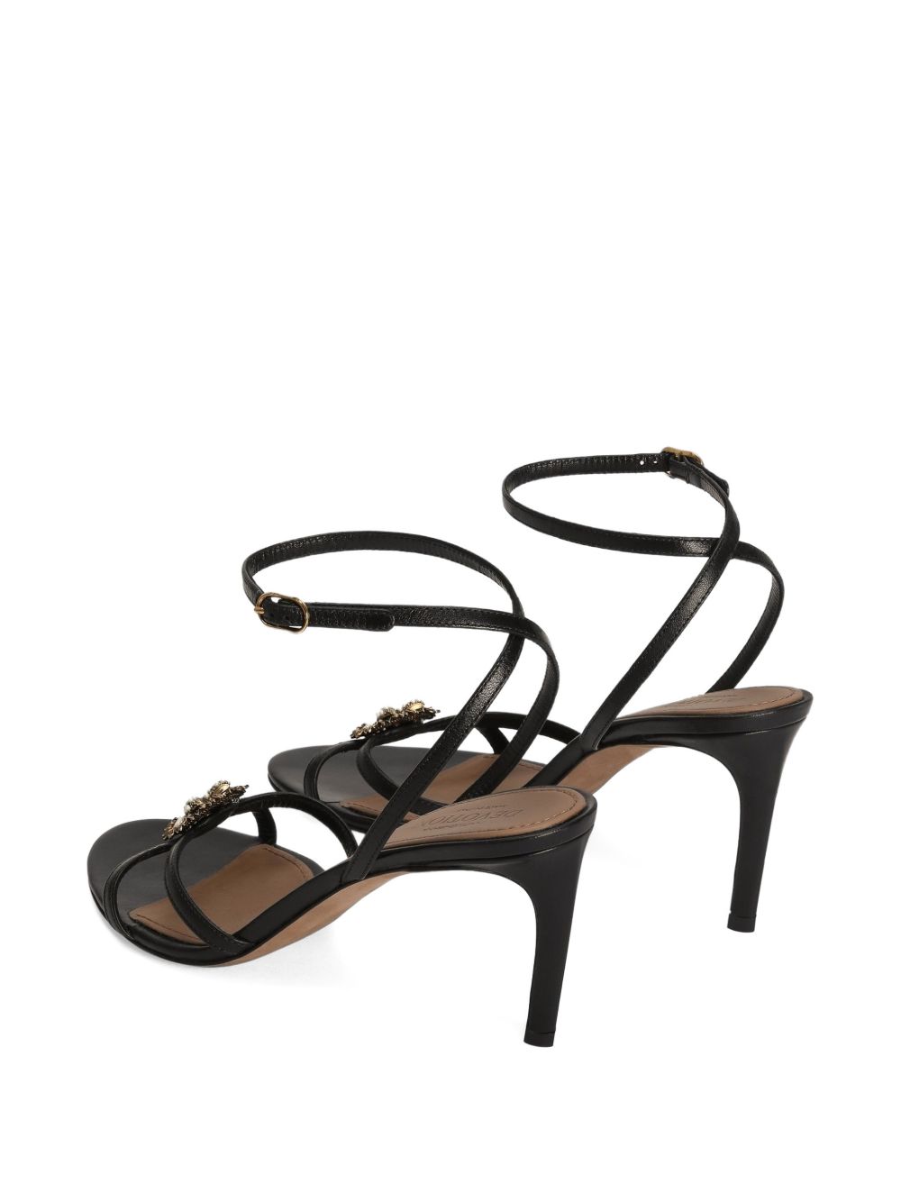 Dolce & Gabbana Sandals Black Calf Laether
