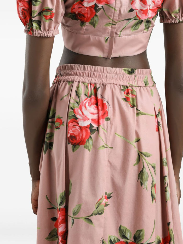 Dolce & Gabbana Skirts Pink Cotton