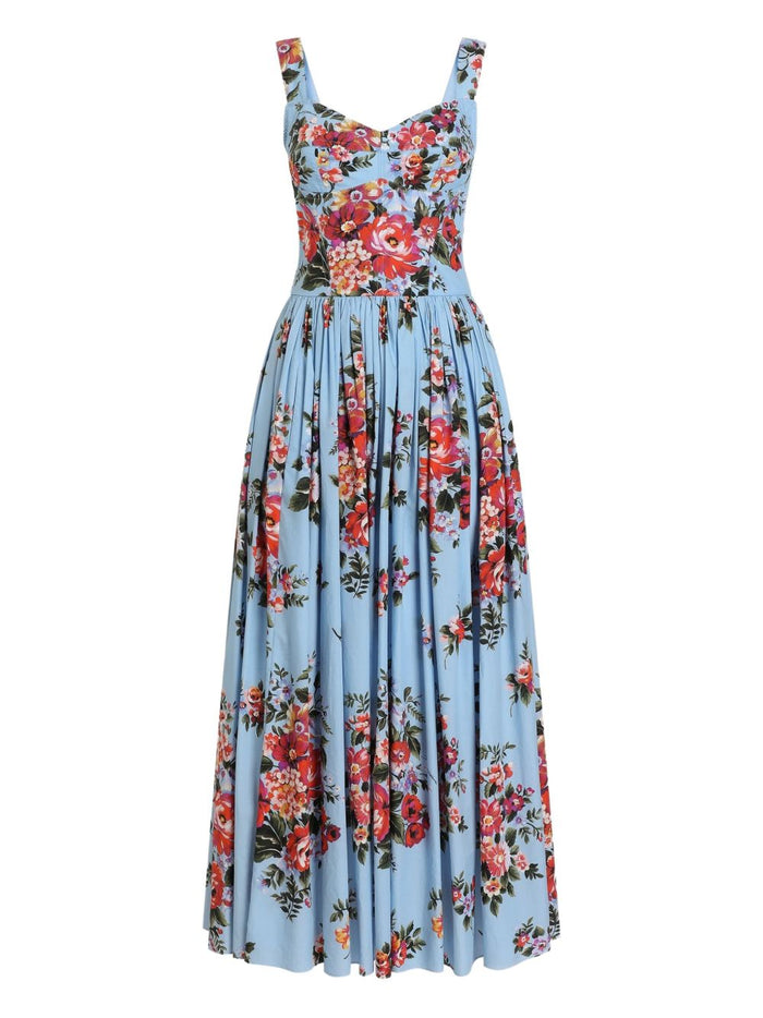 Dolce & Gabbana Dresses Clear Blue Cotton