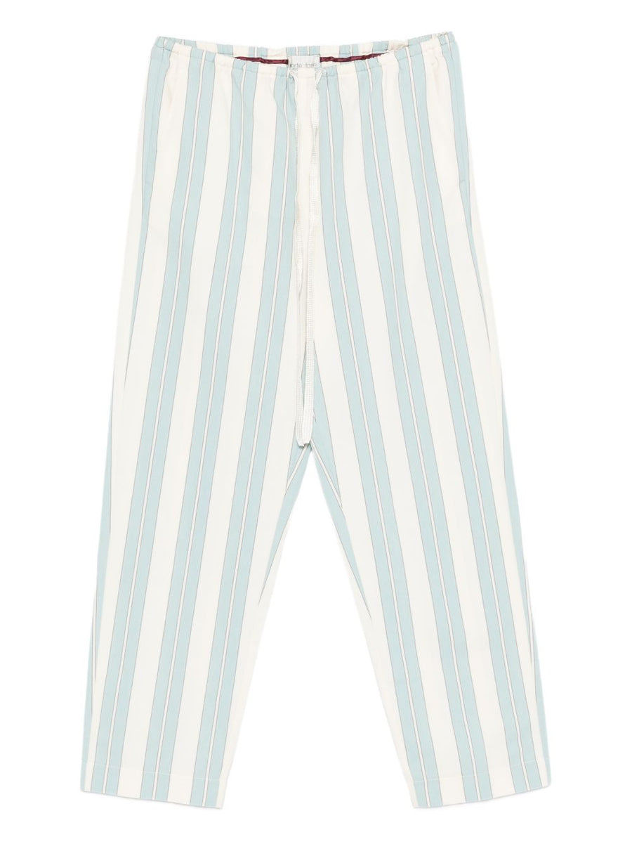 Forte Forte Striped drawstring trousers