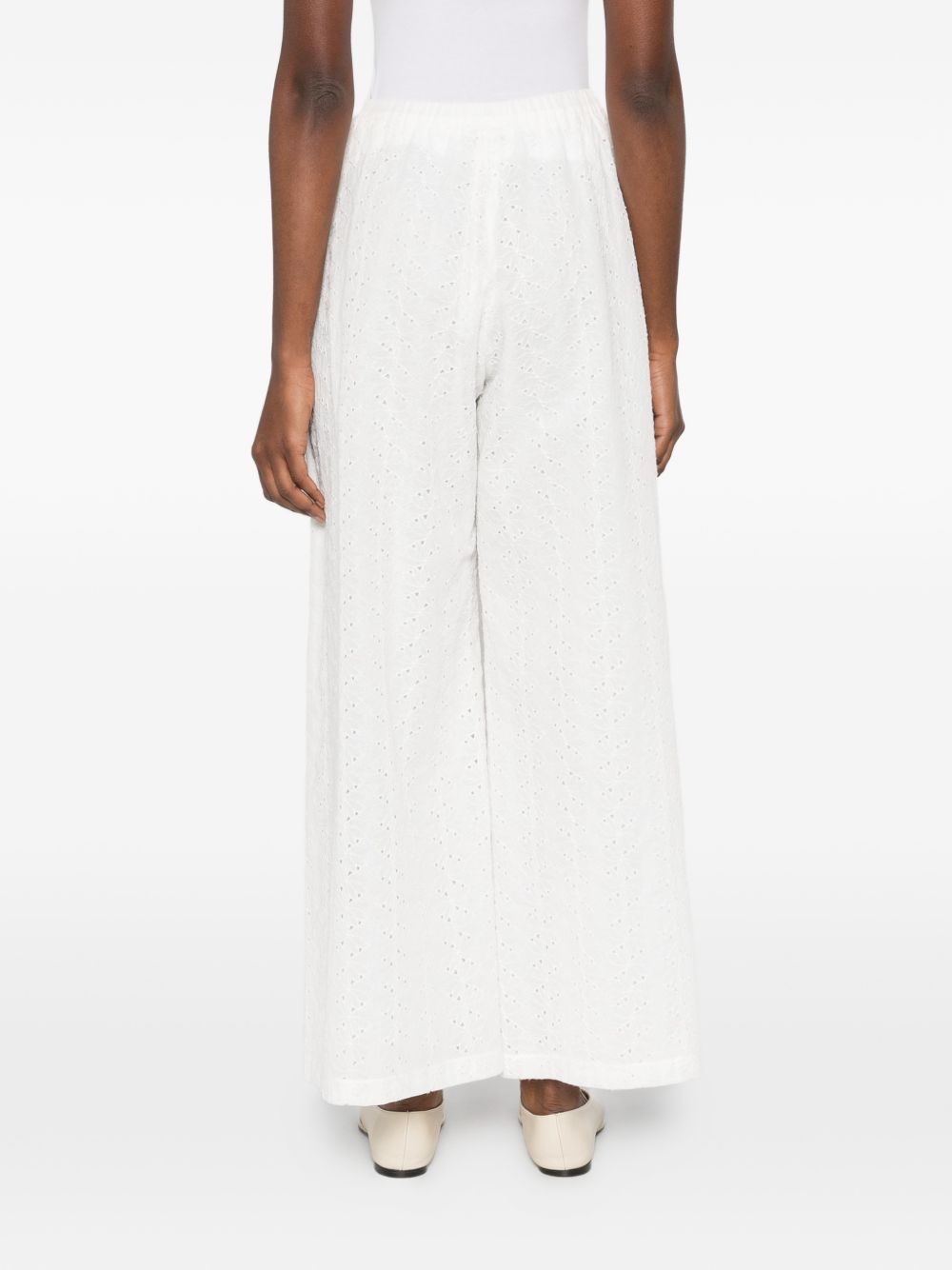 Forte Trousers White Cotton