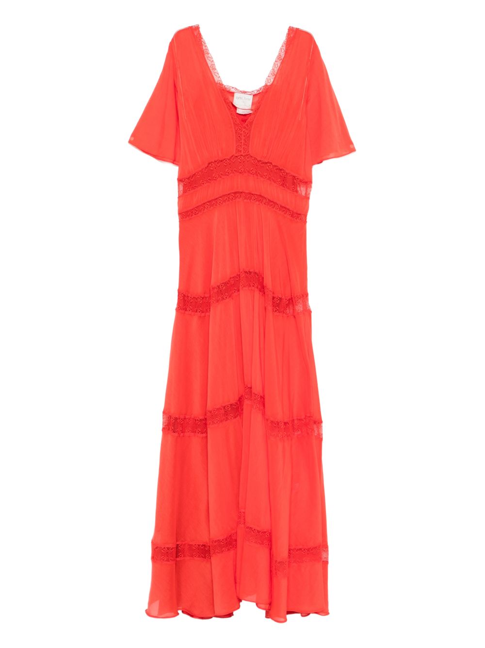 Forte Dresses Red Cotton Silk