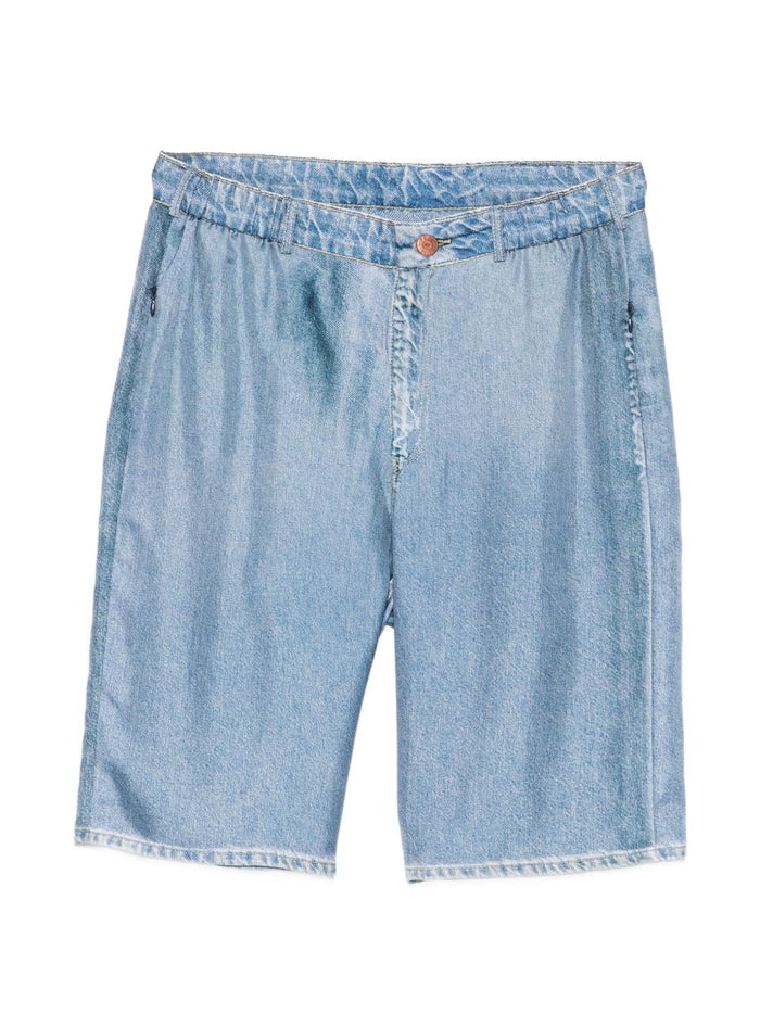 Pierre Louis Mascia Shorts Clear Blue Silk