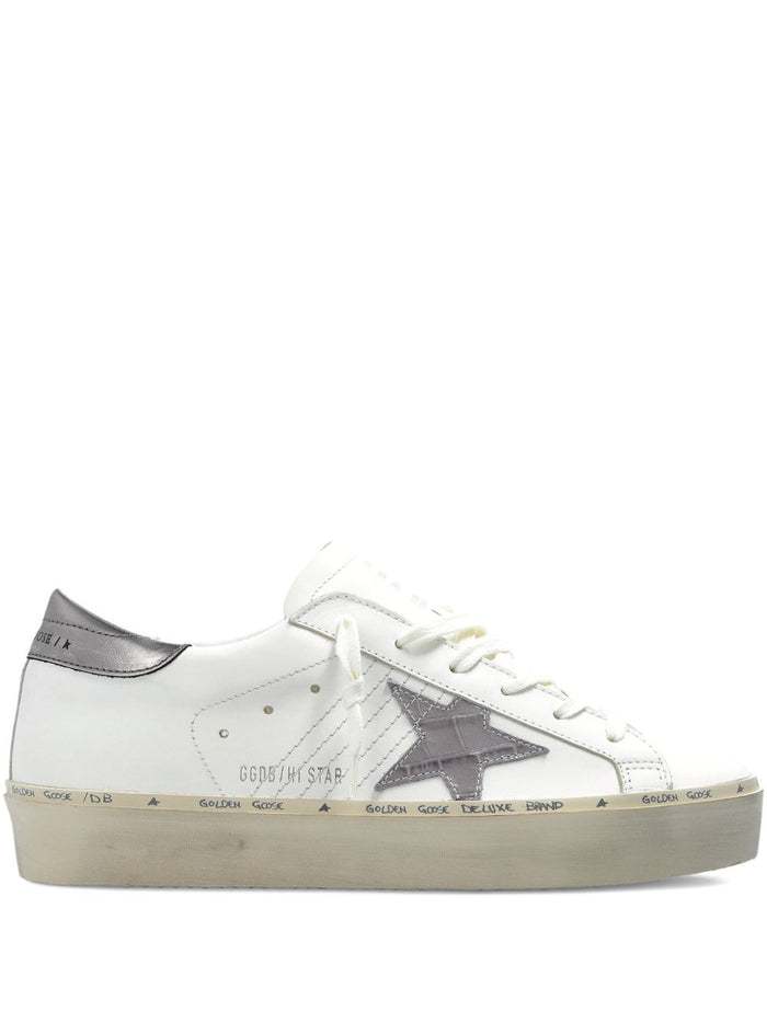 Golden Goose Sneakers White Fabric Rubber