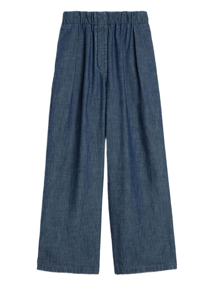 Jil Sander Trousers Blue Cotton