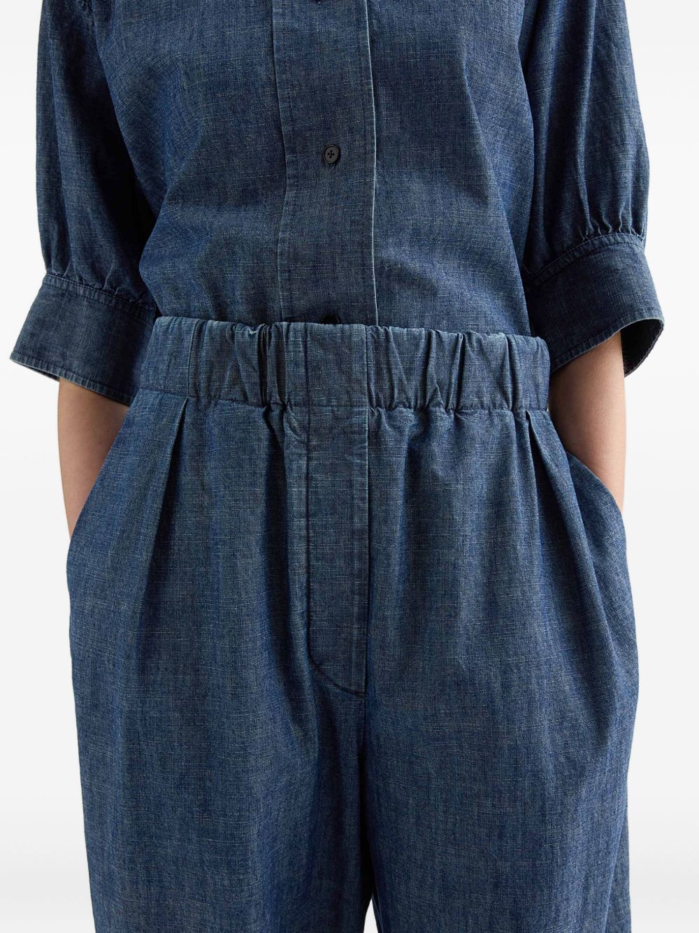 Jil Sander Trousers Blue Cotton