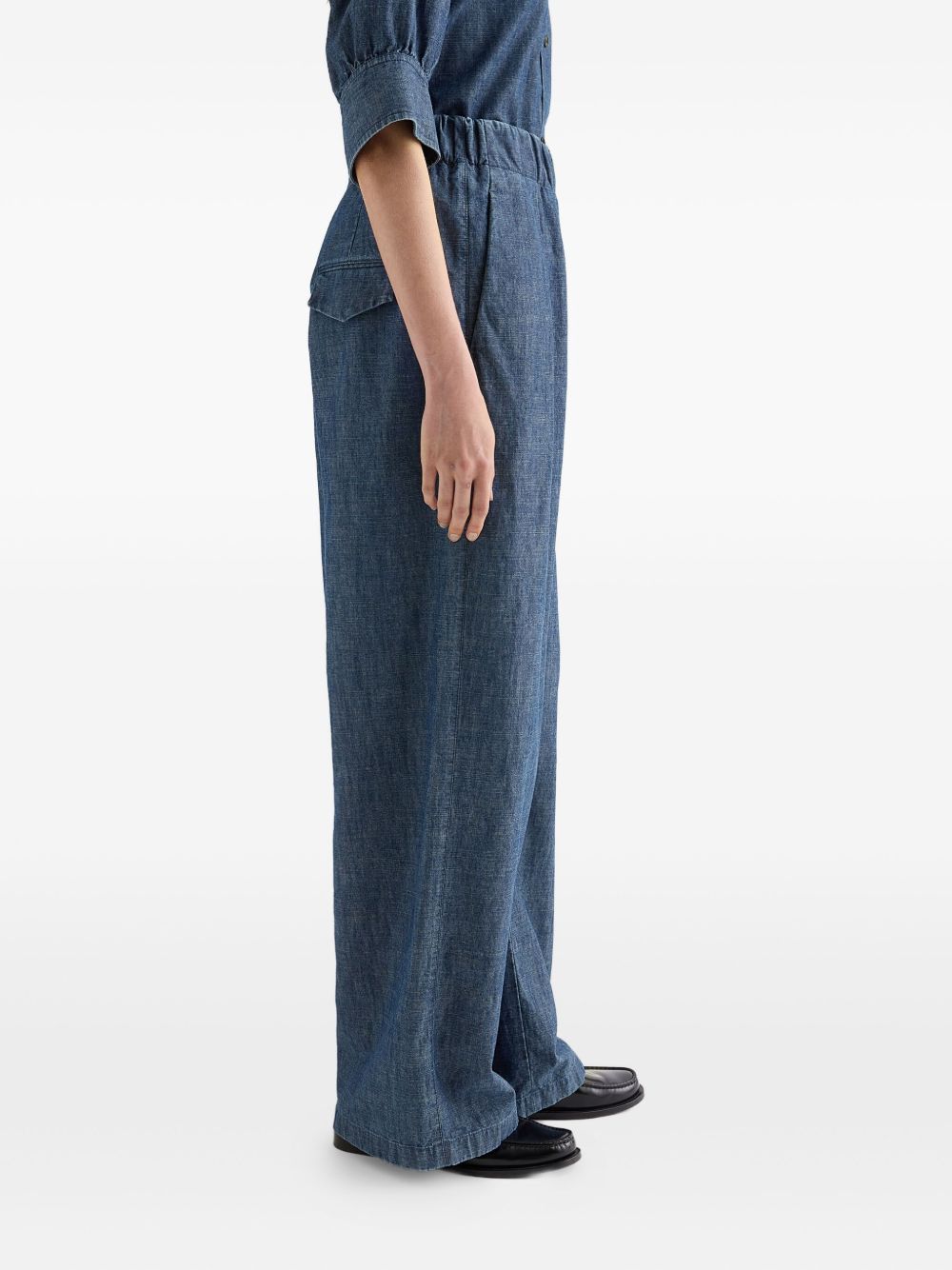 Jil Sander Trousers Blue Cotton