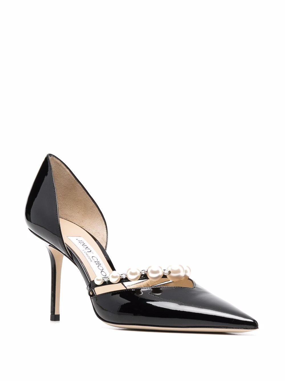 Jimmy Choo With Heel Black Leather Salpa Plastic Metal