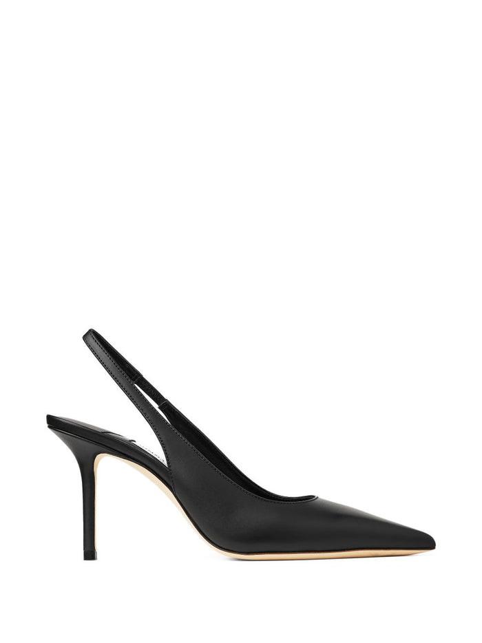 Jimmy Choo With Heel Black Leather Salpa Metal Plastic