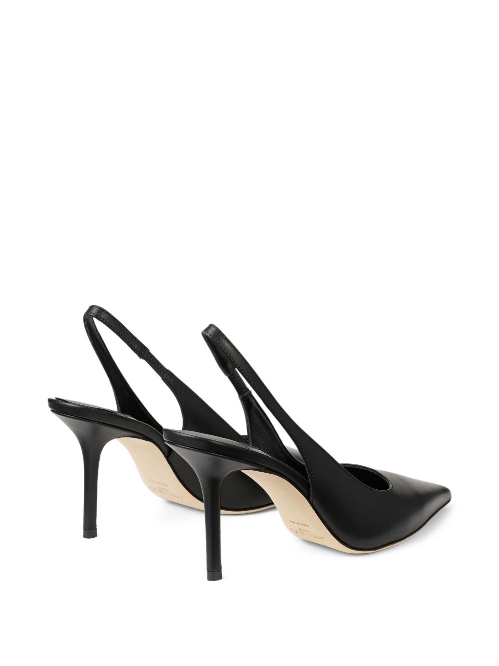 Jimmy Choo With Heel Black Leather Salpa Metal Plastic