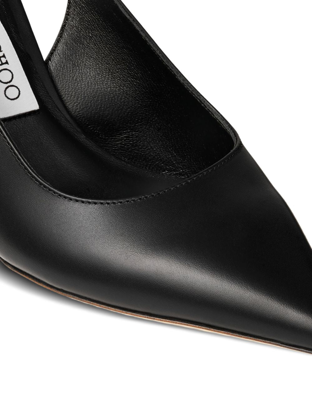 Jimmy Choo With Heel Black Leather Salpa Metal Plastic
