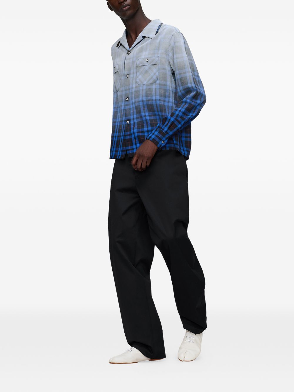 Maison Margiela Shirts Blue Viscose
