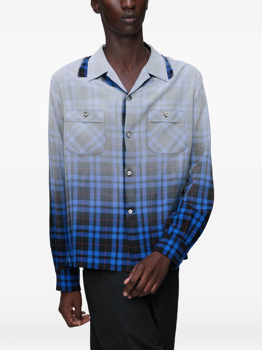 Maison Margiela Shirts Blue Viscose