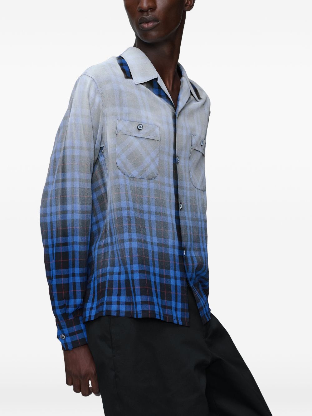 Maison Margiela Shirts Blue Viscose