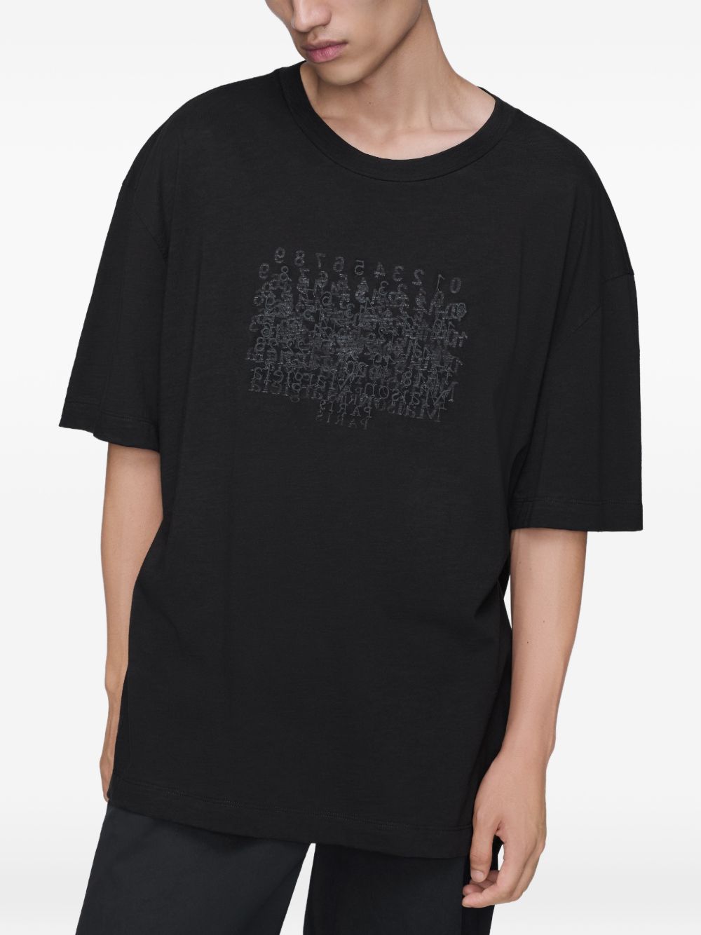 Maison Margiela T-Shirts And Polos Black Cotton