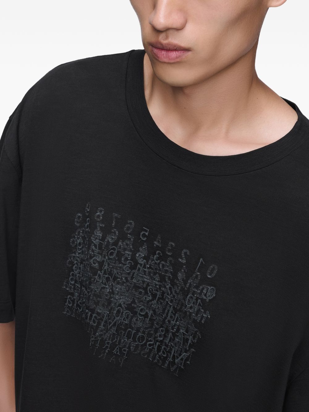 Maison Margiela T-Shirts And Polos Black Cotton