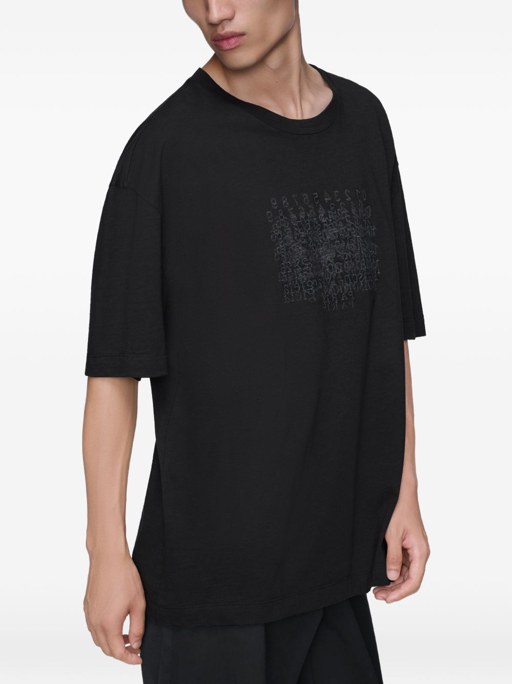Maison Margiela T-Shirts And Polos Black Cotton