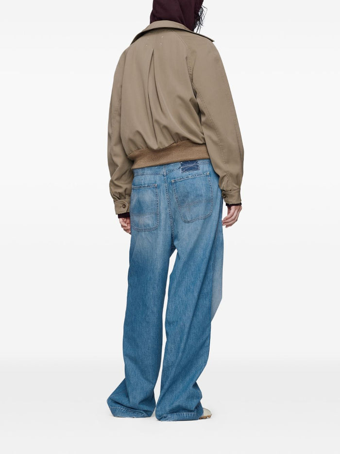 Maison Margiela Coats Beige Virgin Wool
