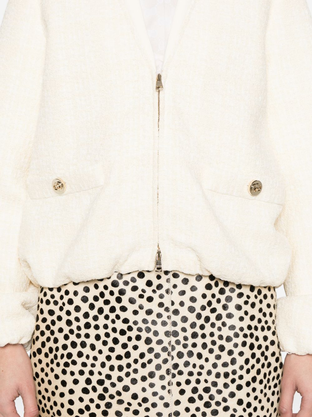 Gucci Jackets Beige Cotton Mix