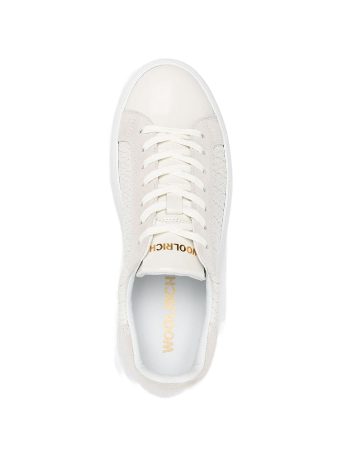 Woolrich Sneakers White Calf Leather