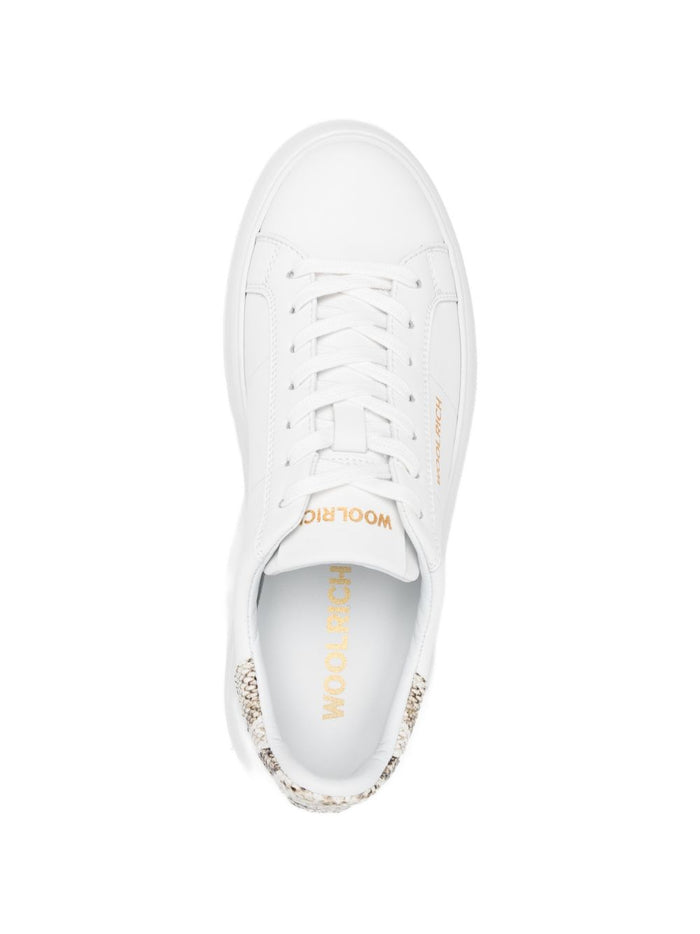 Woolrich Sneakers White Calf Leather