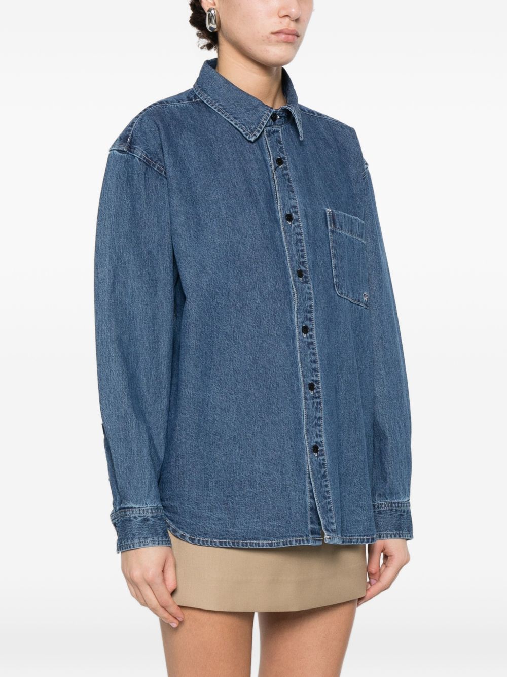 DUNST Shirts Blue Shell: Cotton