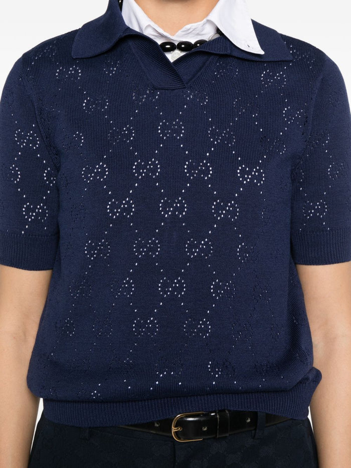 Gucci T-shirts and Polos Blue Cotton