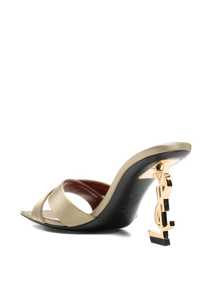 Saint Laurent Sandals Brown Outer: Fabric