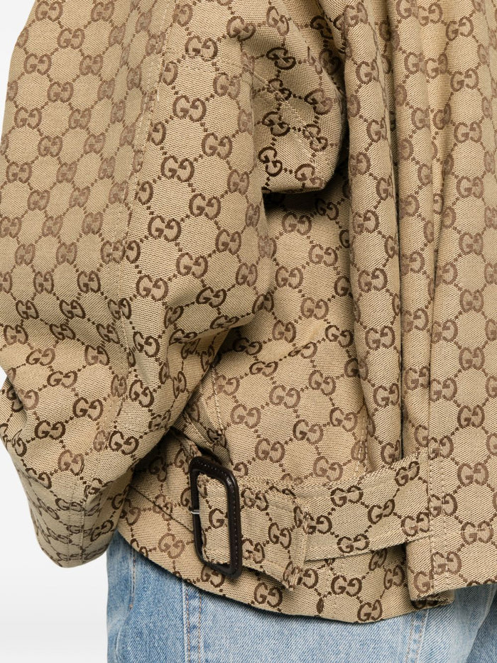 Gucci Coats Camel Cotton Mix