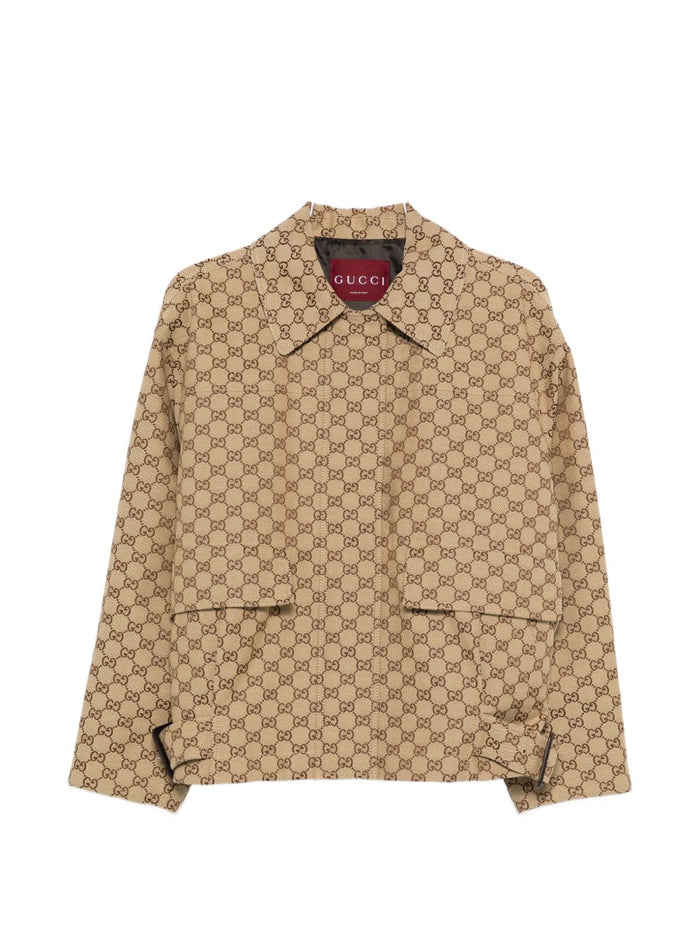 Gucci Coats Camel Cotton Mix