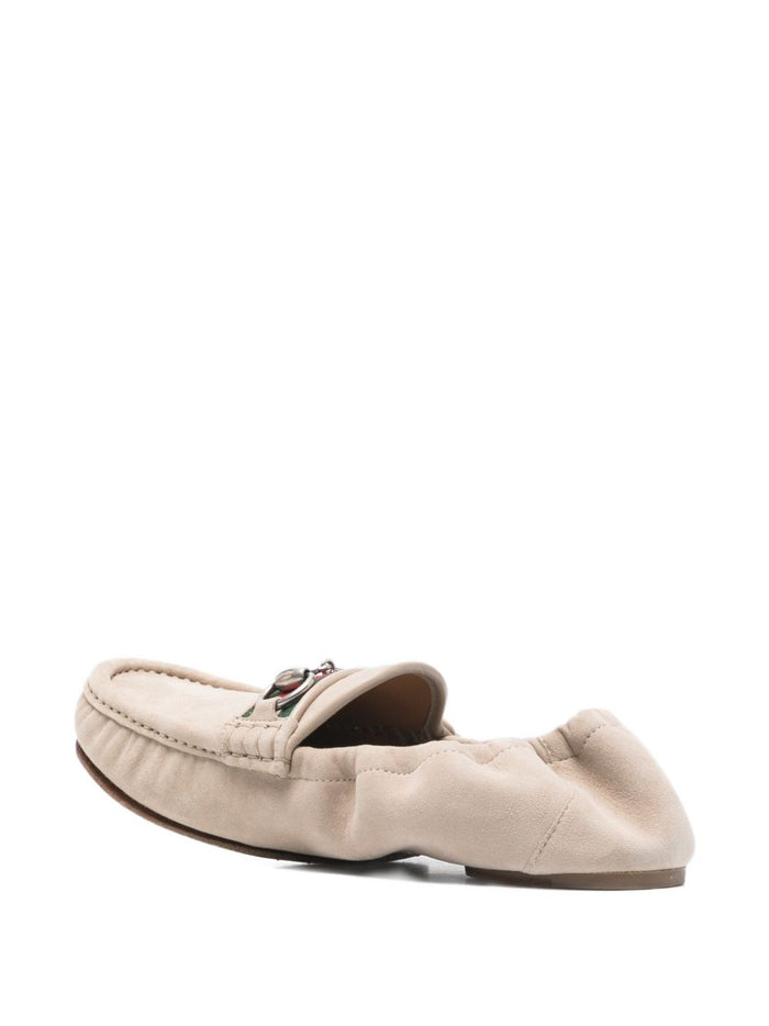 Gucci Flat shoes Beige Domestic Goat